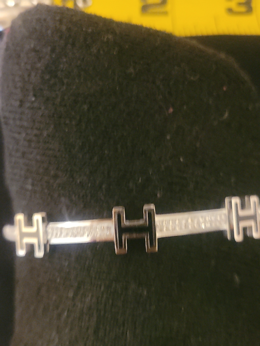 "H" Logo & Diamond Bracelet